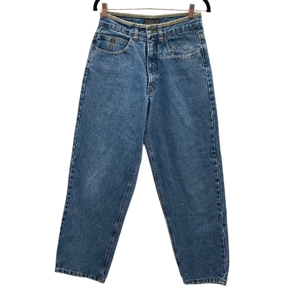 New River Genuine Article Vintage 1990's Medium Wash Straight Leg Jeans 30/28